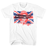 SEX PISTOLS GOD SAVE THE QUEEN FRT/BACK WHITE T-SHIRT