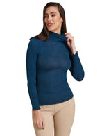 EGi Luxury Wool Silk Turtleneck Long Sleeve Top. Proudly Made in Italy (1494) - tittimitti - Flyclothing LLC