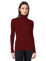EGi Luxury Wool Silk Turtleneck Long Sleeve Top. Proudly Made in Italy (1494) - tittimitti - Flyclothing LLC