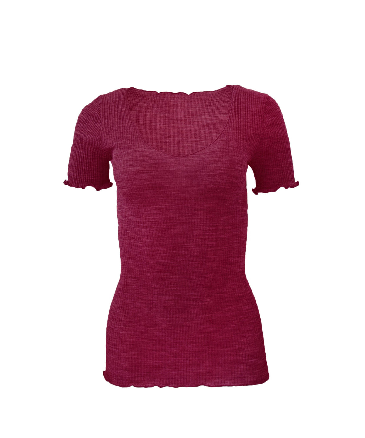 EGi Luxury Wool Silk Women's T-Shirt. Proudly Made in Italy (1495) - tittimitti - Flyclothing LLC
