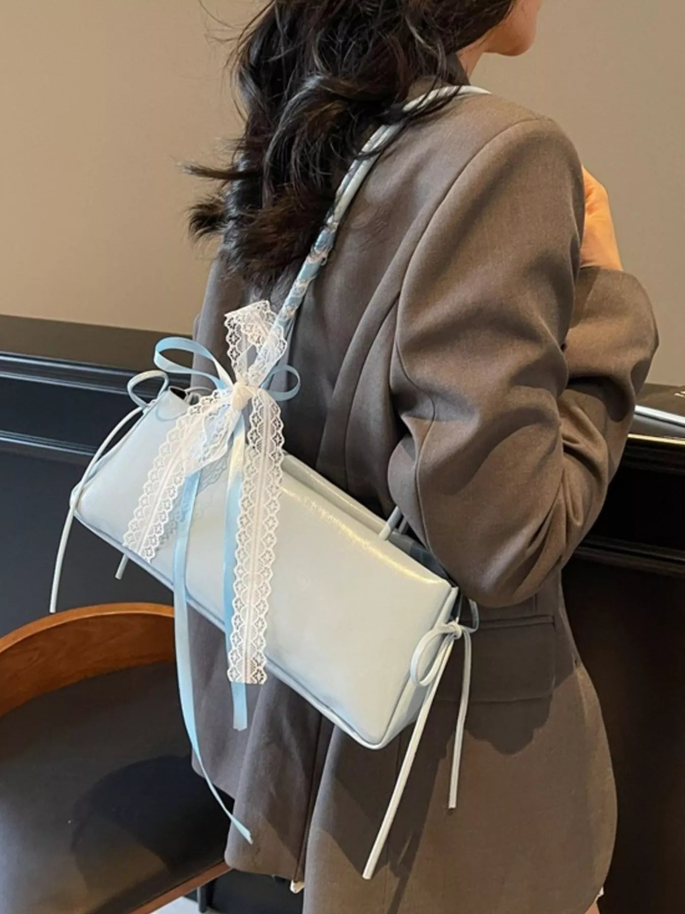 PU Leather Shoulder Bag - Trendsi - Flyclothing LLC