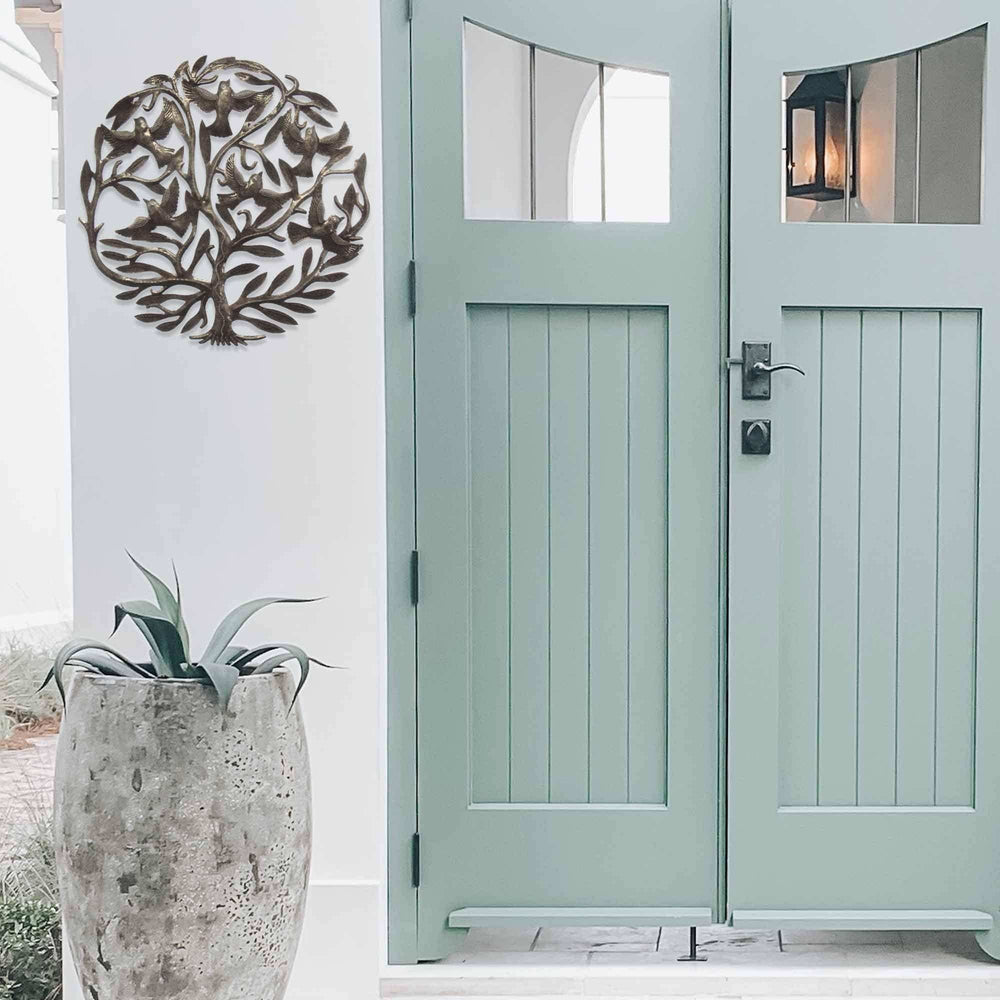 Steel Drum Art - 24 inch Tree of Life - Croix des Bouquets - Croix des Bouquets - Flyclothing LLC