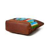 Multicoloured Leather Tote Bag - Classy Leather Bags - Flyclothing LLC