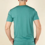The Curacao | Teal SleepDeep™ Men’s Pajama Shirt - Shinesty - Flyclothing LLC