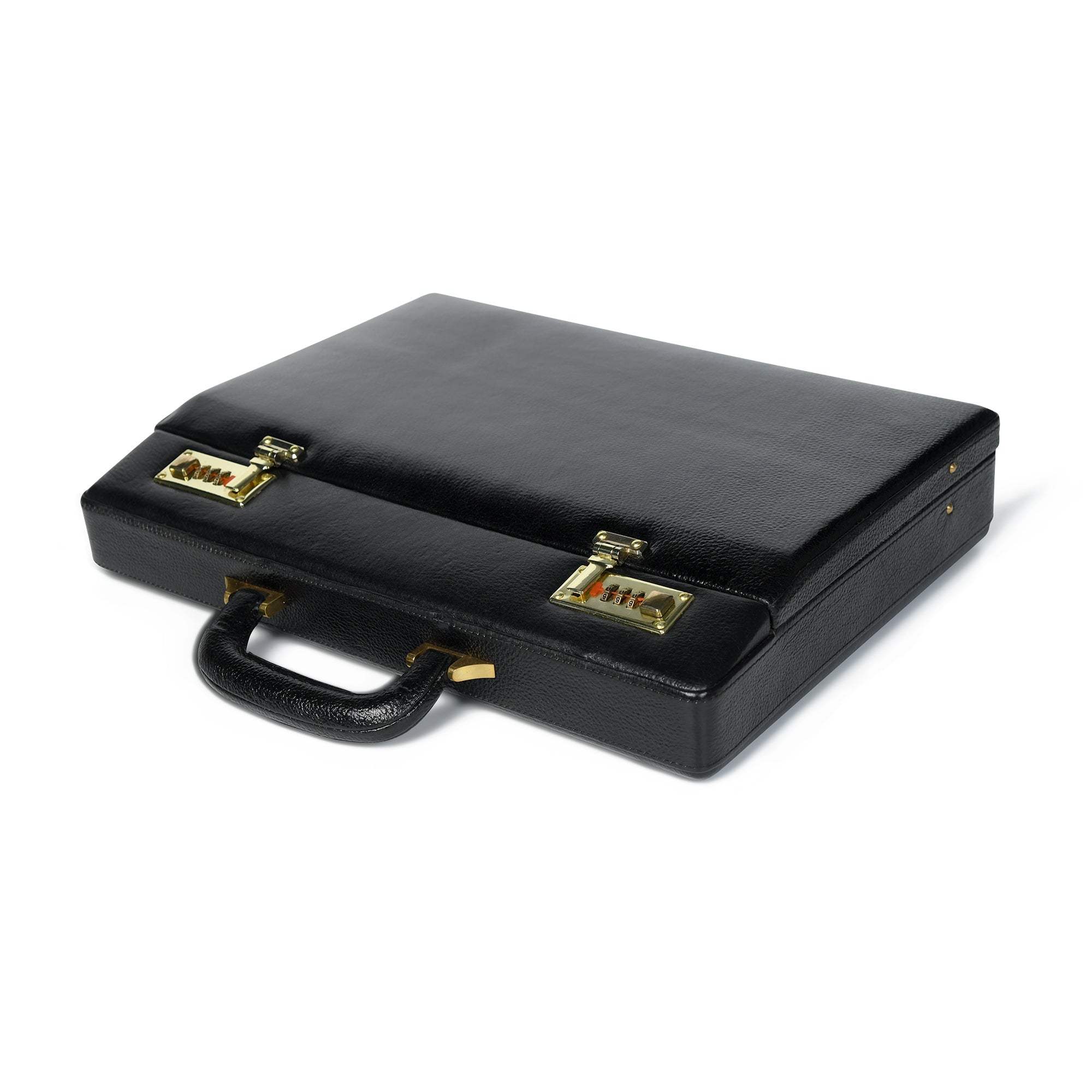 Black Office Suitcase Briefcase - Classy Leather Bags - Flyclothing LLC