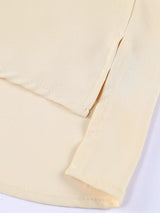 3/4 Sleeve Button Up Shirt - Trendsi - Flyclothing LLC