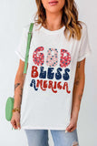 Letter Graphic Round Neck Short Sleeve T-Shirt - Trendsi - Flyclothing LLC