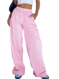 Pocketed Striped Wide Leg Pants - Trendsi - Flyclothing LLC