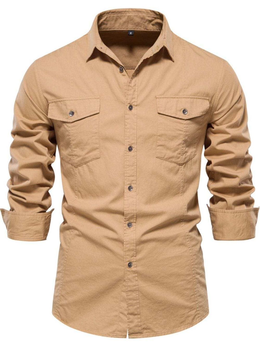 Men's Button Down Collared Neck Shirt - Trendsi - Flyclothing LLC