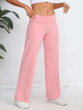 Elastic Waist Wide Leg Pants - Trendsi - Flyclothing LLC