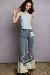 POL Round Neck Ribbed Tank - Trendsi - Flyclothing LLC