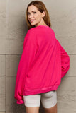 Full Size Round Neck Long Sleeve Sweatshirt - Trendsi