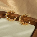 Titanium Steel C-Hoop Earrings - Trendsi - Flyclothing LLC
