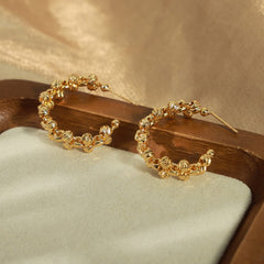 Titanium Steel C-Hoop Earrings Trendsi