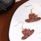 Cowboy Hat & Bottle Dangle Earrings - Trendsi - Flyclothing LLC