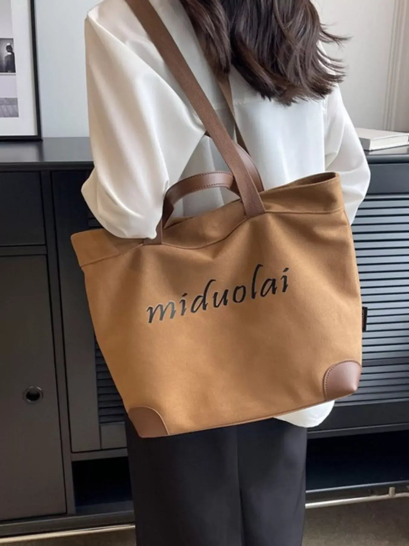 Casual Canvas Handbag - Trendsi - Flyclothing LLC