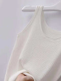 Plus Size Ribbed Knit Scoop Neck Tank Top - Trendsi - Flyclothing LLC