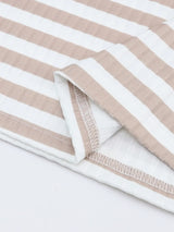 Striped Textured Knit Long Sleeve Tee - Trendsi - Flyclothing LLC