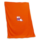 Northwestern State Orange Sweatshirt Blanket (Screened) - Logo Brands - Flyclothing LLC