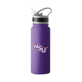 Northwestern State 25oz Logo Stainless Single Wall Flip Top Bottle - Logo Brands - Flyclothing LLC