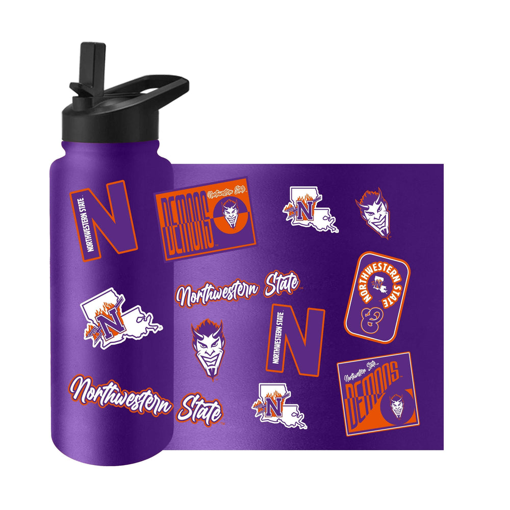 Northwestern State 34oz Dreamweave Quencher Bottle - Logo Brands - Flyclothing LLC