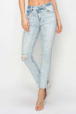 Risen Full Size High Rise Distressed Skinny Jeans - Trendsi - Flyclothing LLC