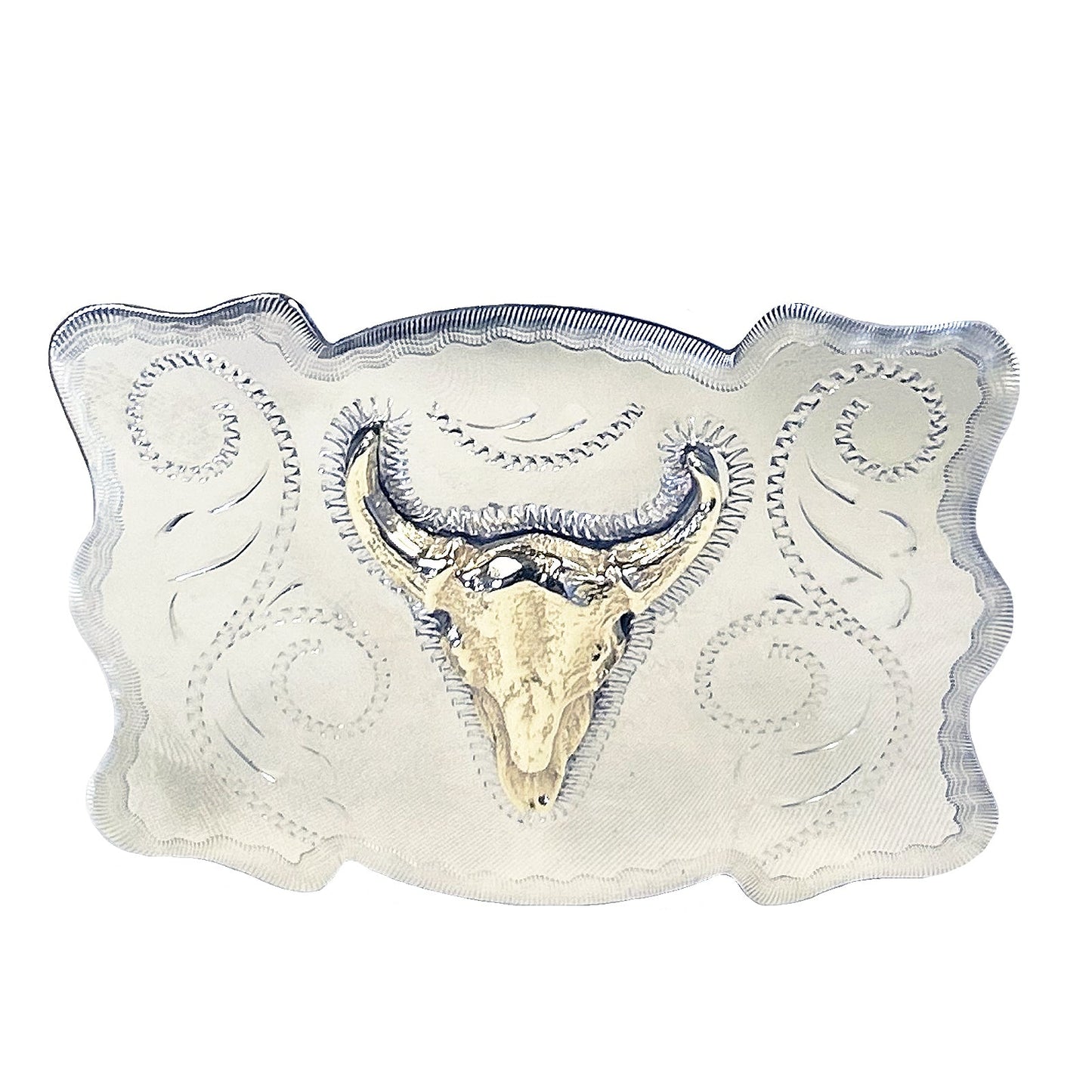 Rockmount Ranch Wear Steer Skull Western Belt Buckle - Rockmount Clothing - Flyclothing LLC