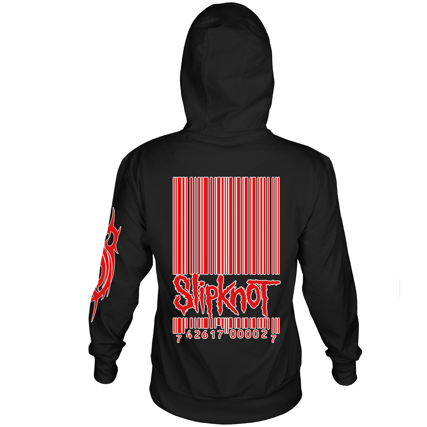 SLIPKNOT BARCODE BLACK FRT/BCK HOODIE