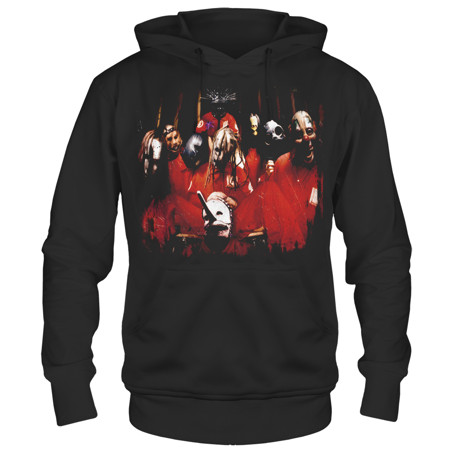 SLIPKNOT BAND PHOTO BLACK FRT/BCK HOODIE