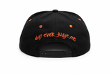 Slipknot Snapback
3D/Flat Embroidery 
Sublimated Underbill Bill Black/Red  6 Panel Flatbill Cap