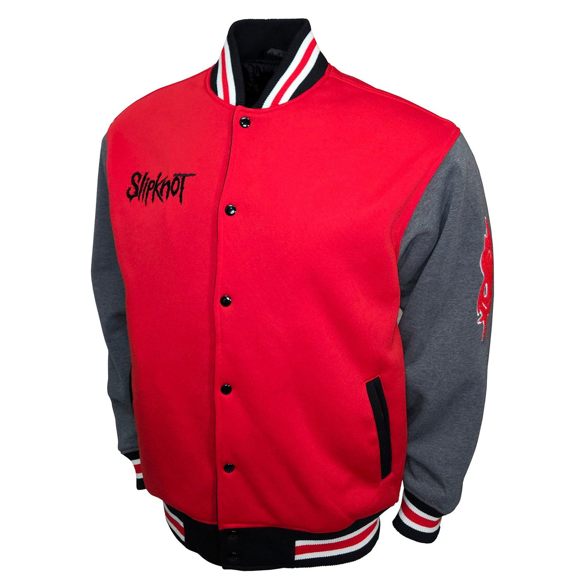 SLIPKNOT VARSITY FLEECE RED/CHARCOAL HEATHER SLEEVES