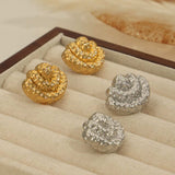 Titanium Steel Geometric Shape Earrings - Trendsi - Flyclothing LLC