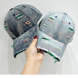 Distressed Adjustable Baseball Cap - Trendsi