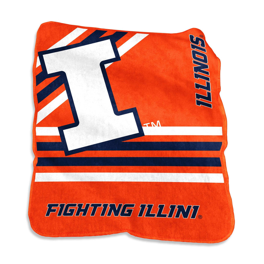 Illinois Raschel Throw - Logo Brands - Flyclothing LLC