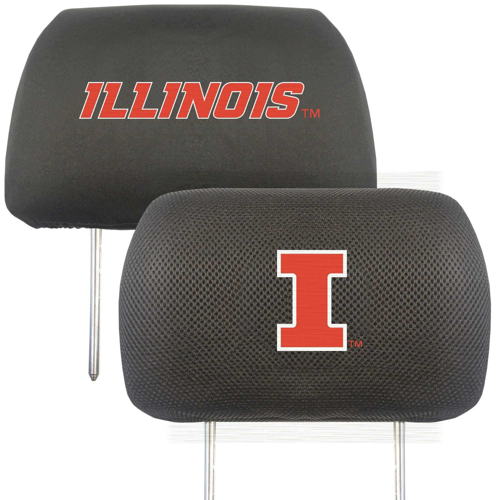 University of Illinois Head Rest Cover - Logo Brands - Flyclothing LLC