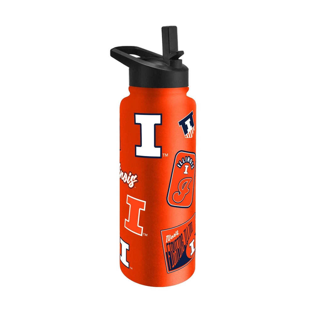 Illinois 34oz Dreamweave Quencher Bottle - Logo Brands - Flyclothing LLC