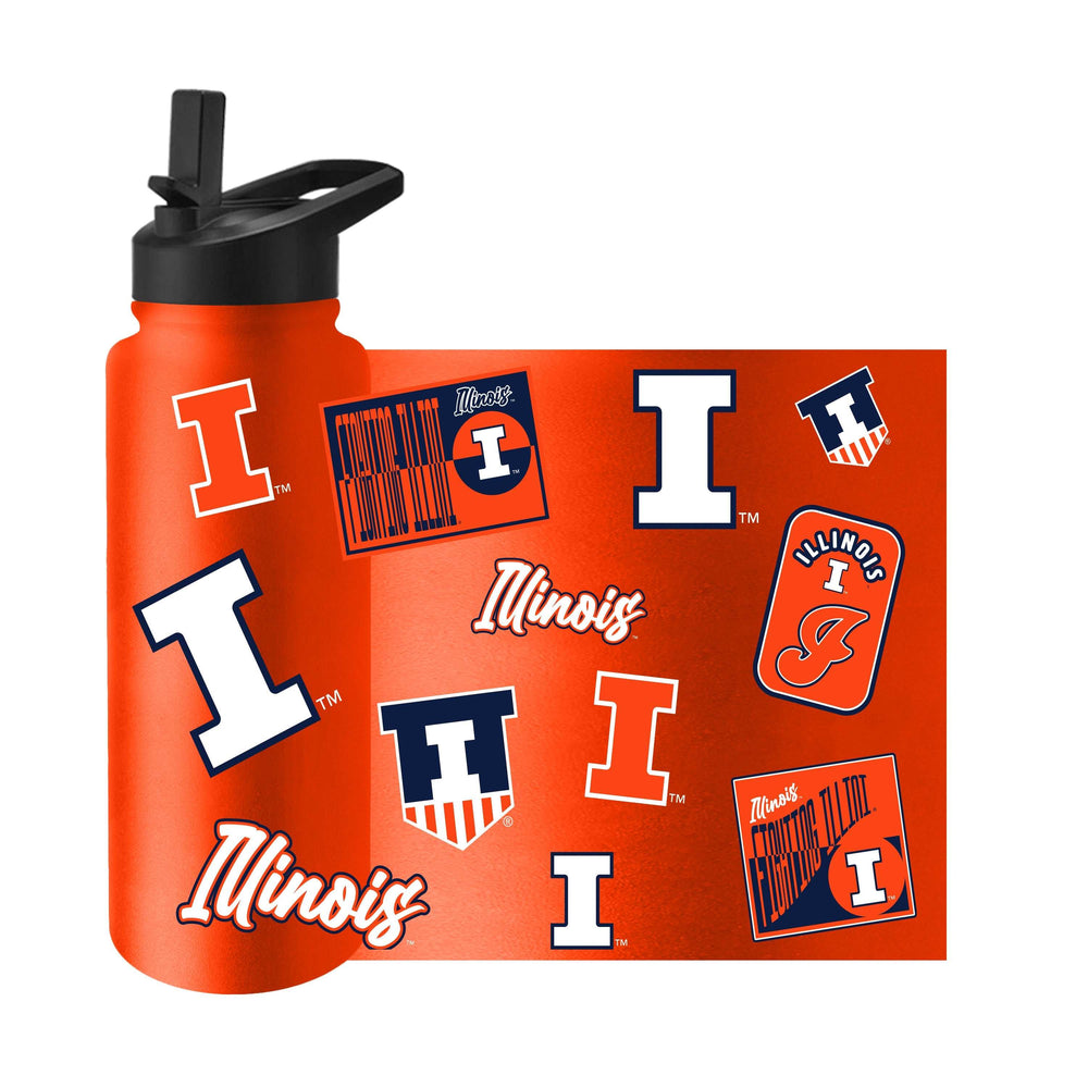 Illinois 34oz Dreamweave Quencher Bottle - Logo Brands - Flyclothing LLC
