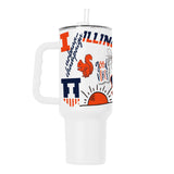 Illinois 40oz Native Powder Coat Tumbler - Logo Brands - Flyclothing LLC