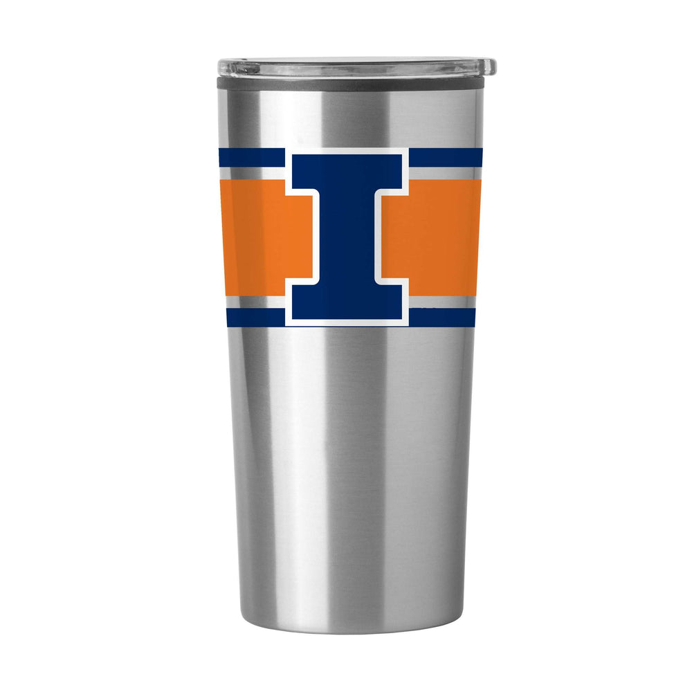 Illinois Stripe 20 oz Fusion Tumbler - Logo Brands - Flyclothing LLC