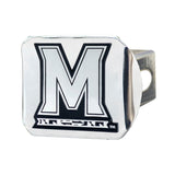 Maryland Terrapins Chrome Metal Hitch Cover with Chrome Metal 3D Emblem - Maryland