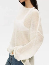 Boat Neck Dropped Shoulder Sweater - Trendsi - Flyclothing LLC