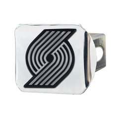 Portland Trail Blazers Chrome Metal Hitch Cover with Chrome Metal 3D Emblem - Portland Trail Blazers