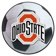 Ohio State Buckeyes Soccer Ball Rug - 27in. Diameter - Ohio State
