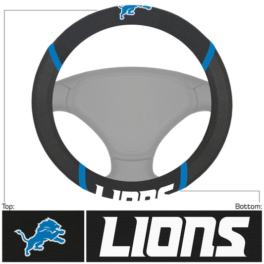 Detroit Lions Embroidered Steering Wheel Cover - Detroit Lions