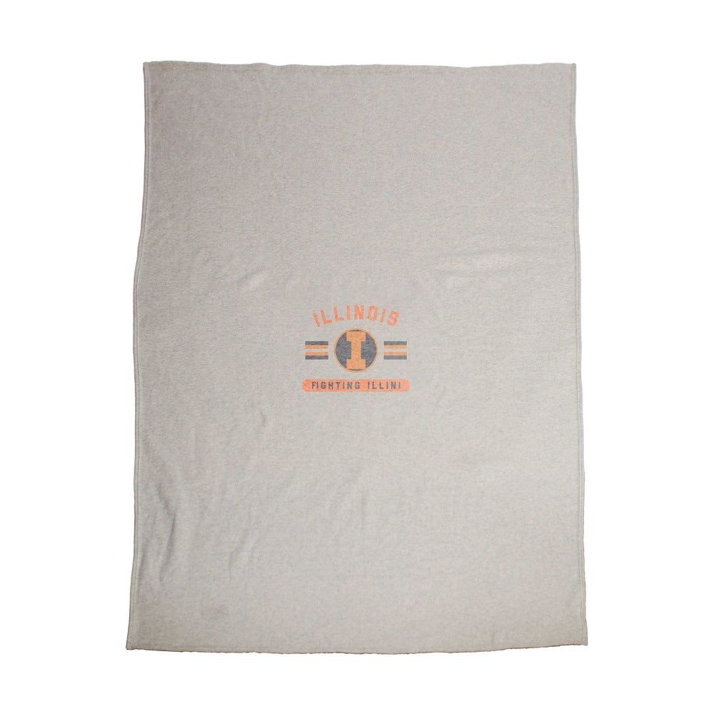 Illinois Sublimated Sweatshirt Blanket - Logo Brands - Flyclothing LLC