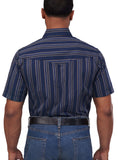 Men's Ely Cattleman Short Sleeve Stripe Western Snap Shirt - Ely Cattleman - Flyclothing LLC