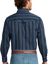 Men's Ely Cattleman Long Sleeve Stripe Western Snap Shirt - Ely Cattleman - Flyclothing LLC