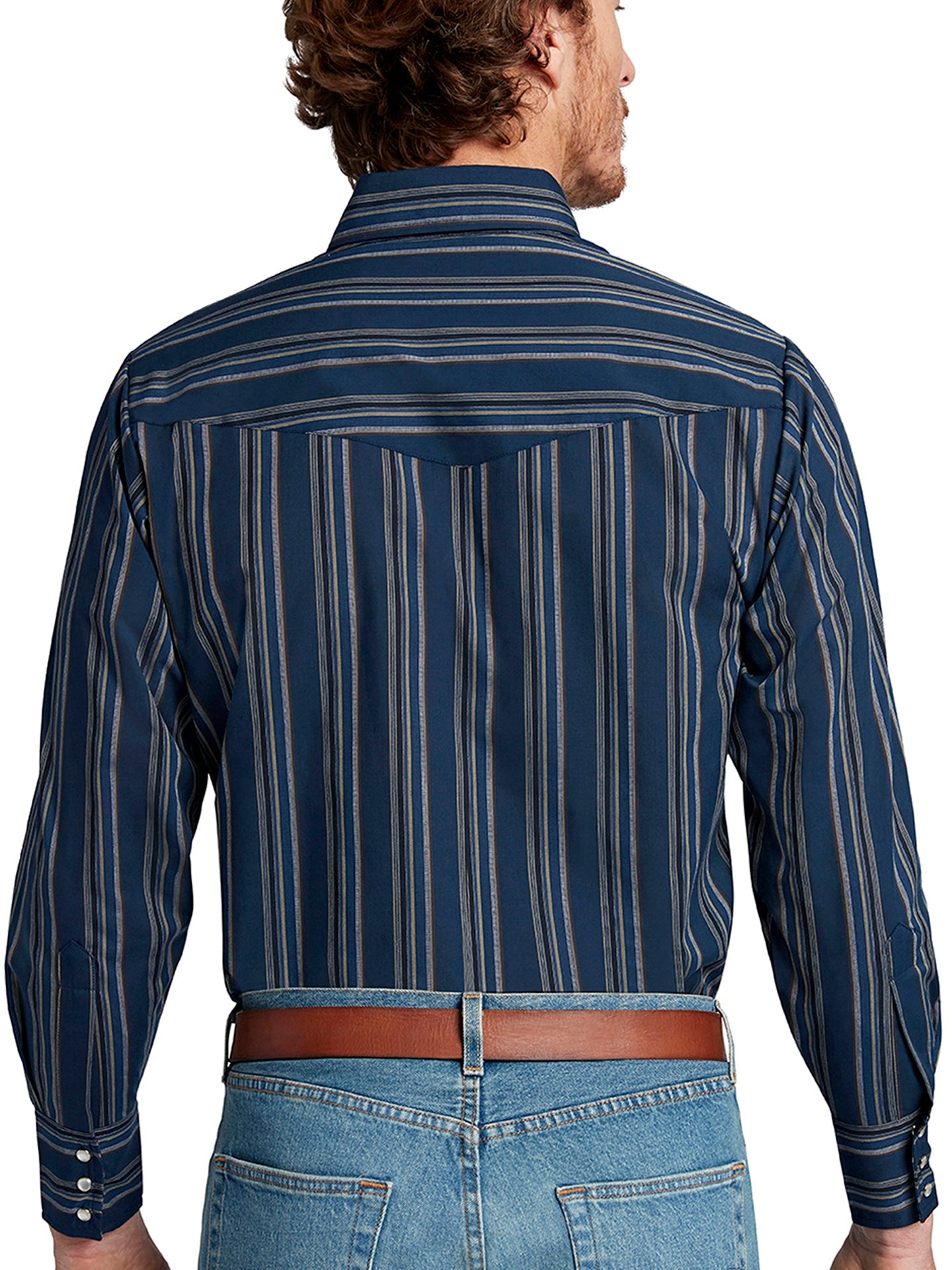 Men's Ely Cattleman Long Sleeve Stripe Western Snap Shirt