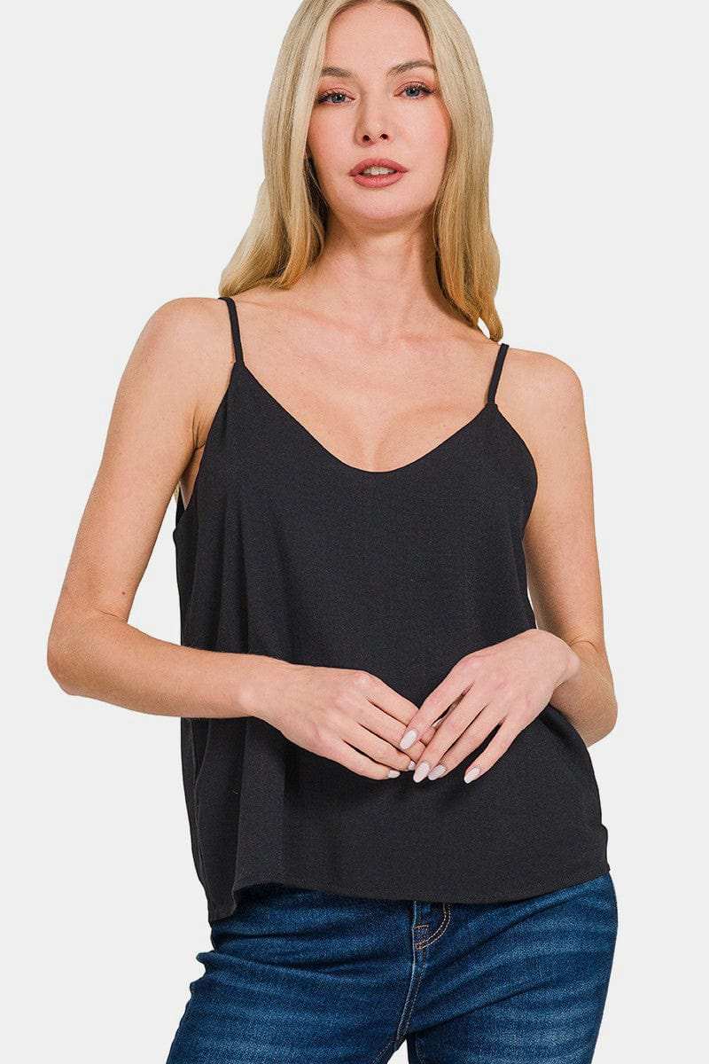 Zenana Two Layered Spaghetti Strap Cami - Trendsi - Flyclothing LLC