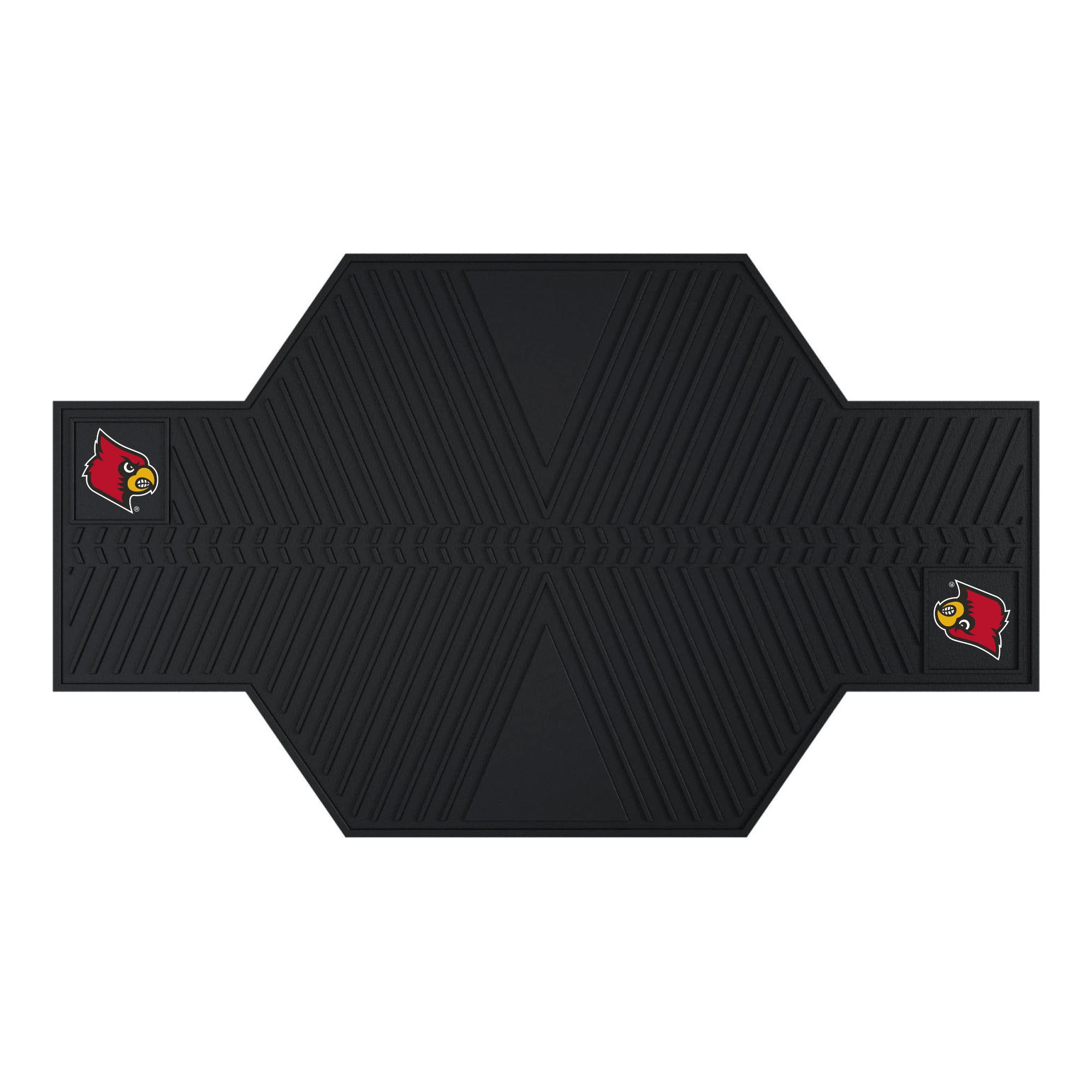 Louisville Cardinals Motorcycle Mat - Louisville